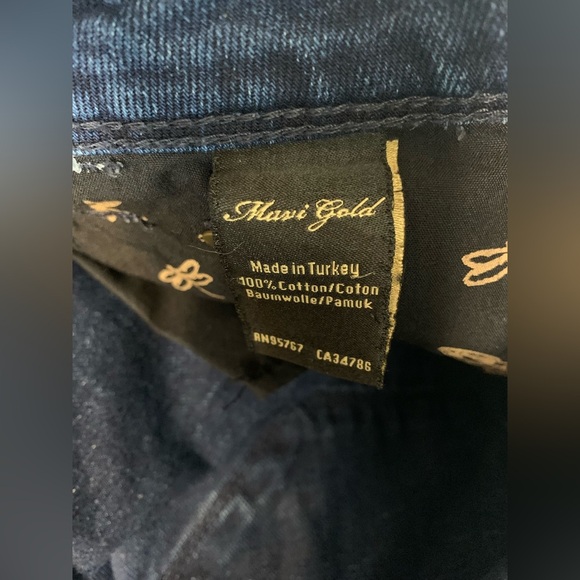 Mavi Gold Blue Straight Leg Jeans with Classic Fading - Picture 5 of 7